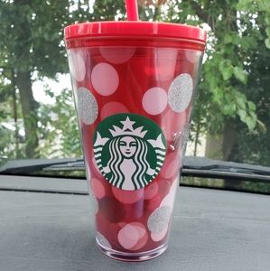 Starbucks Red Polka Dot 16 oz